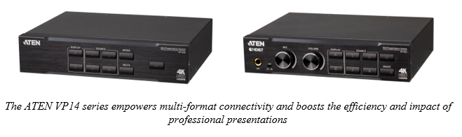 The ATEN UK VP14 series empowers multi-format connectivity and boosts the efficiency and impact of professional presentations