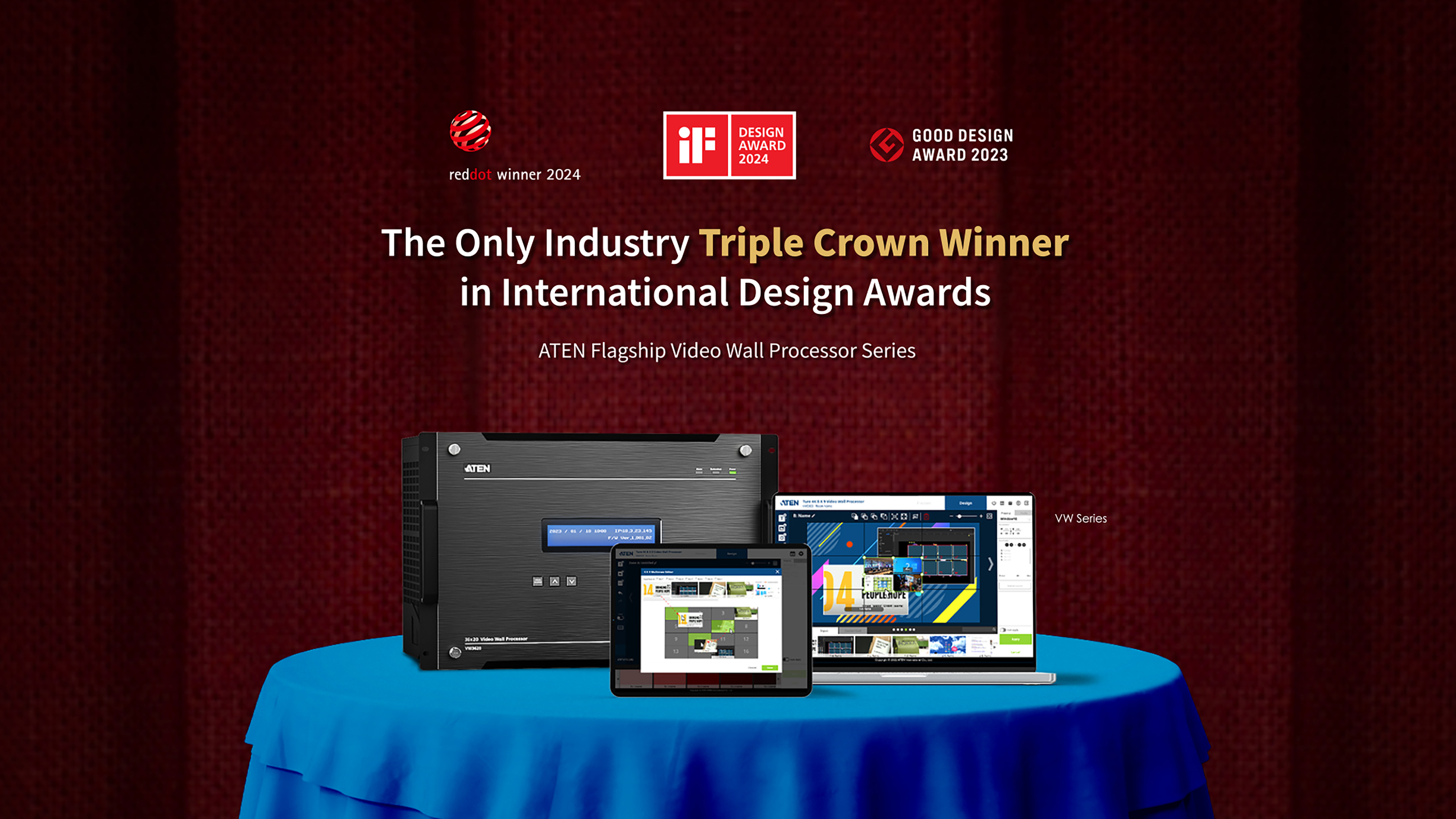 ATENビデオウォールプロセッサーシリーズがレッド・ドット・デザイン賞 2024に