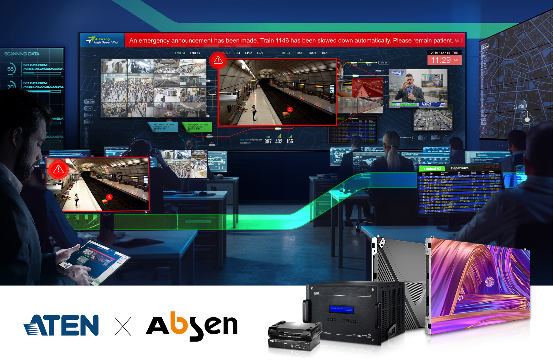 ATEN ビデオウォールプロセッサー