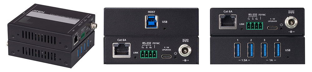 いずれも上が　ローカルユニット（UCE33100L）、下がリモートユニット（UCE33100R）