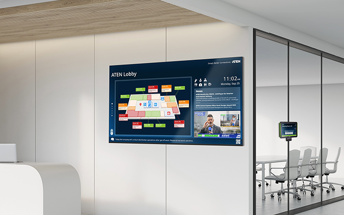 フロア案内と現在地表示マーカー