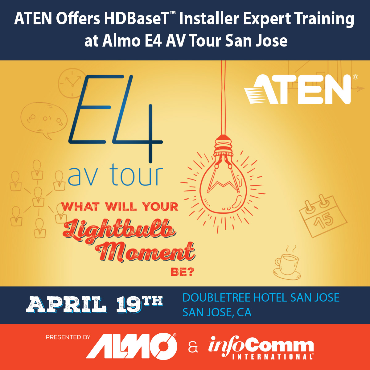 ATEN Offers HDBaseT Installer Expert Training at Almo E4 AV Tour San Jose