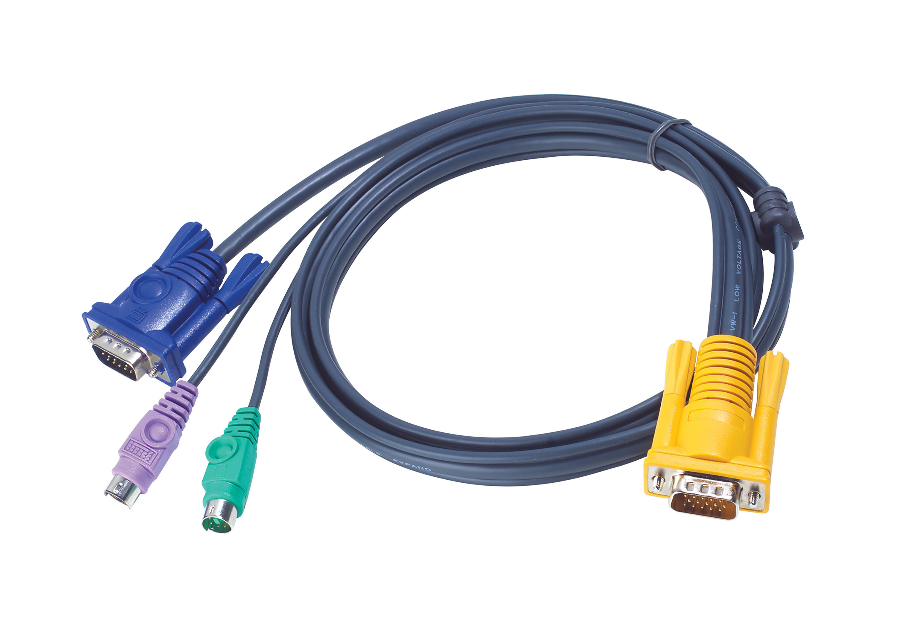 6M PS/2 KVM Cable with 3 in 1 SPHD
