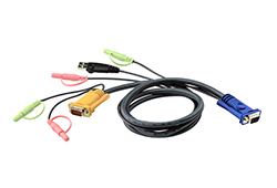 5M USB KVM Cable with 3 in 1 SPHD and Audio