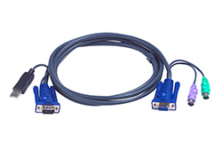 6M USB KVM Cable with built-in PS2 to USB Converter