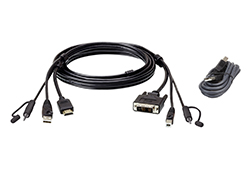 1.8M USB HDMI to DVI-D Secure KVM Cable Kit