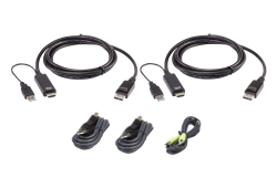 1.8M USB Universal Dual Display Secure KVM Cable Kit