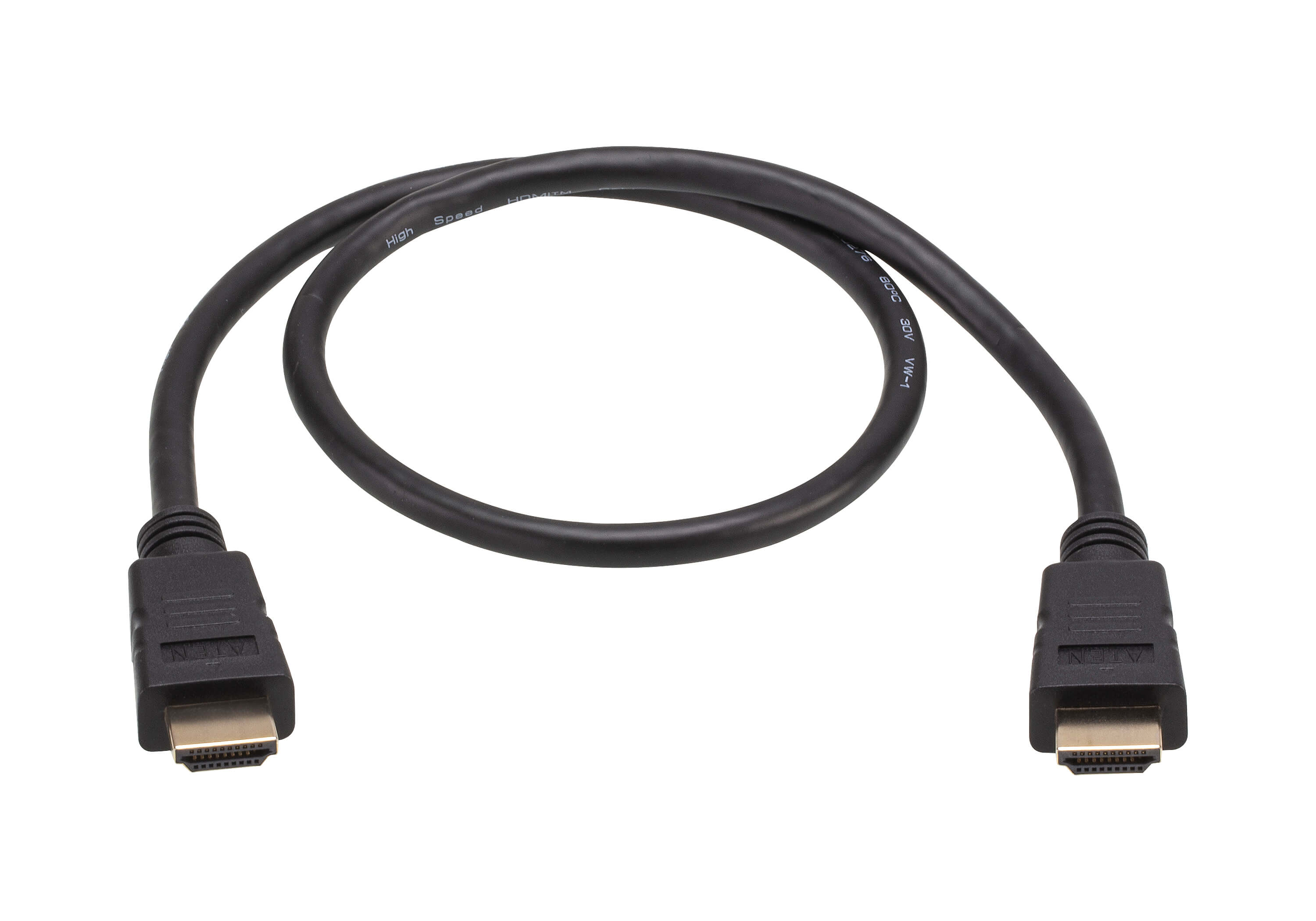 0.6 m High Speed HDMI&trade; Cable with Ethernet (True 4K)