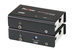 USB VGA Cat 5 Mini KVM Extender (1280 x 1024@100m)