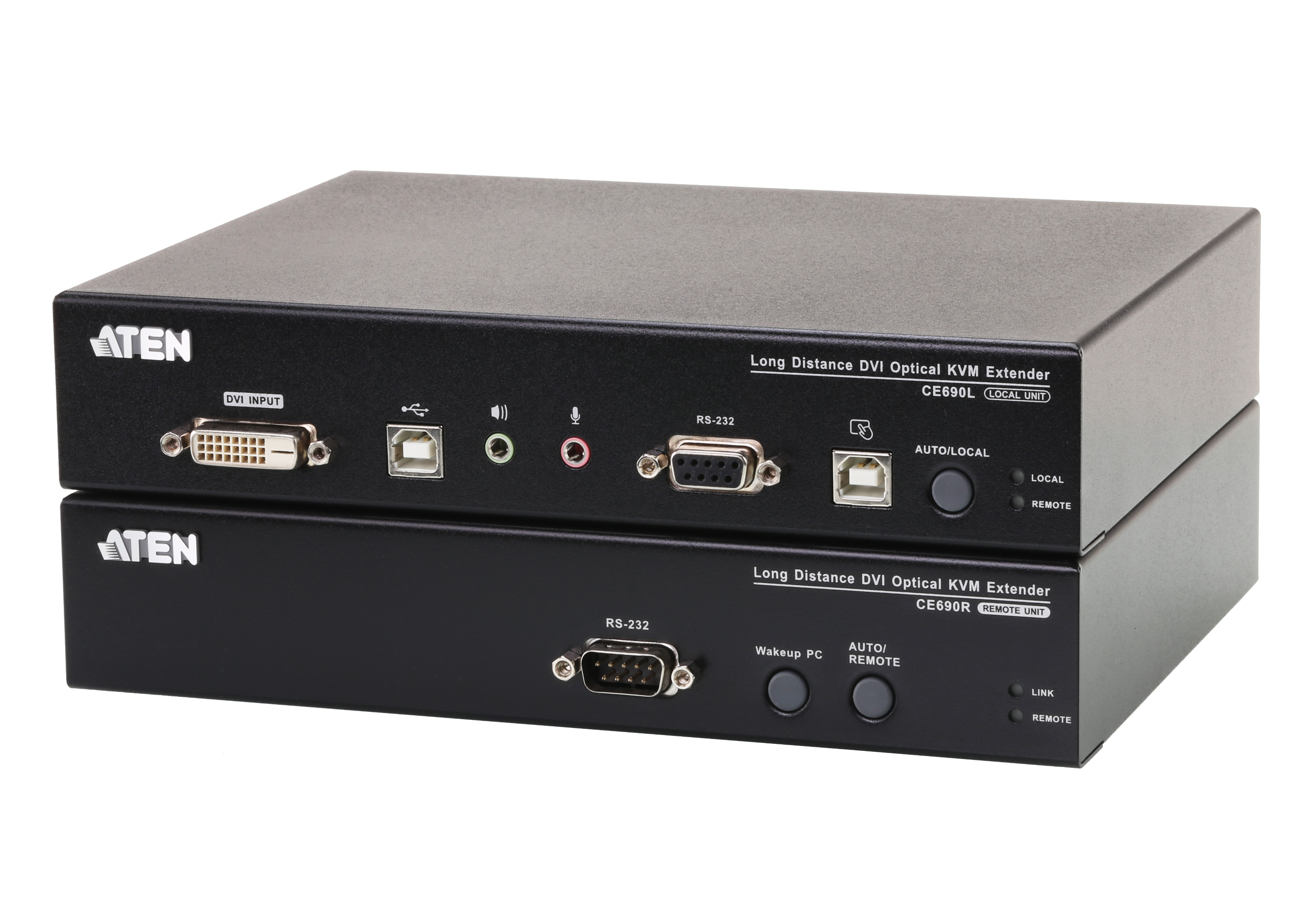 USB DVI Optical KVM Extender (1920 x 1200@20km)