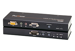 USB VGA/Audio Cat 5 KVM Extender with Deskew (1280 x 1024@300m)