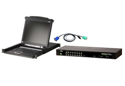 16-Port USB KVM Bundle w/ 17in. LCD Console and 16-USB Cables (2U)