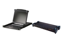 17&quotLCD Integrated Console and 8-Port PS/2 KVM Bundle