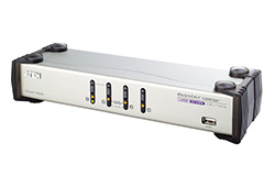 4-Port USB VGA Dual Display/Audio KVMP™ Switch