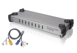 8-Port PS/2-USB KVM Switch w/ 8-PS/2 Cables