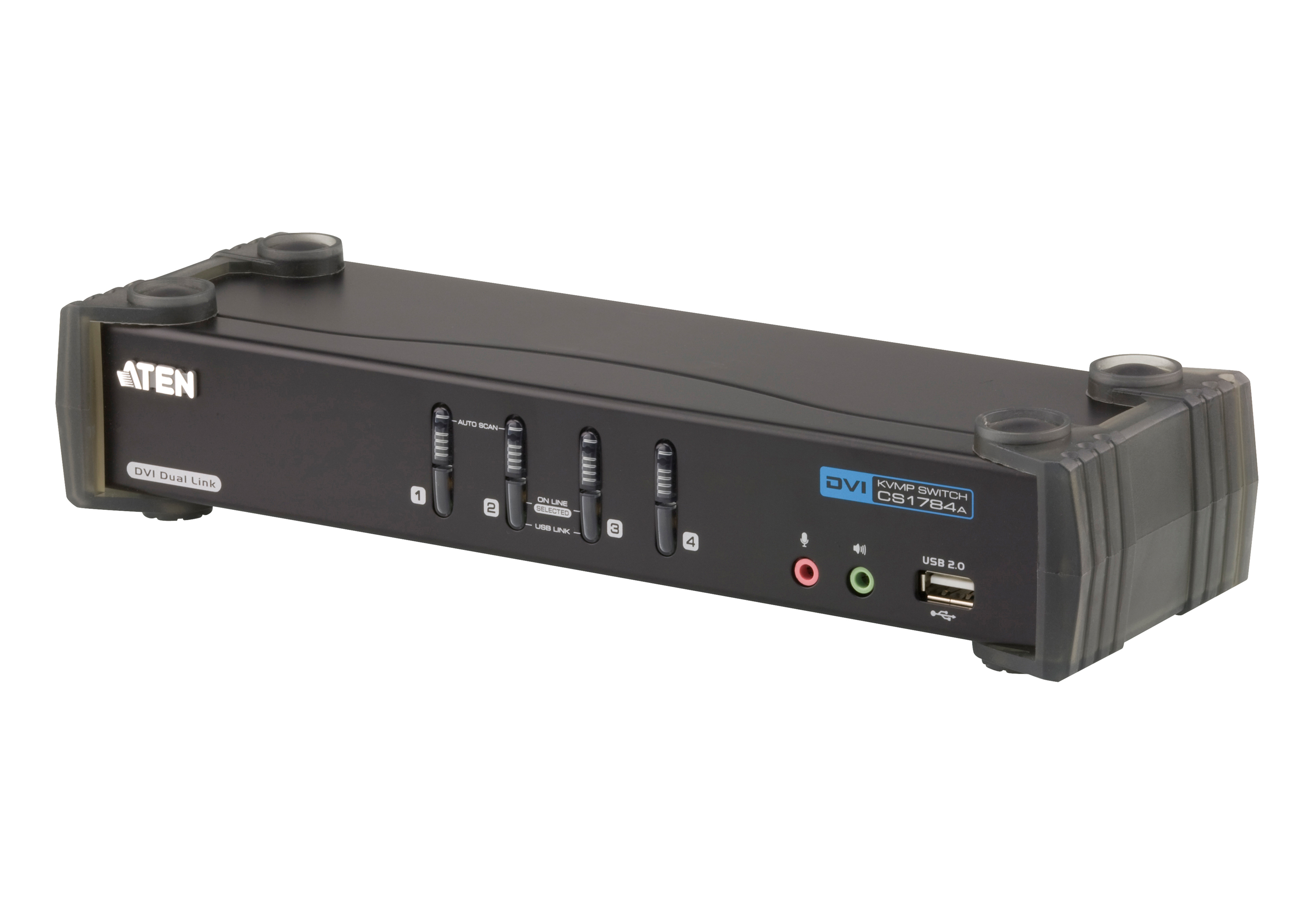 4-Port USB DVI Dual Link/Audio KVMP&trade; Switch