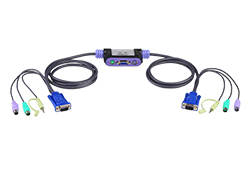 2-Port PS/2 VGA/Audio Cable KVM Switch (1.2m)