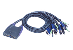 4-Port USB VGA/Audio Cable KVM Switch (1.8m)