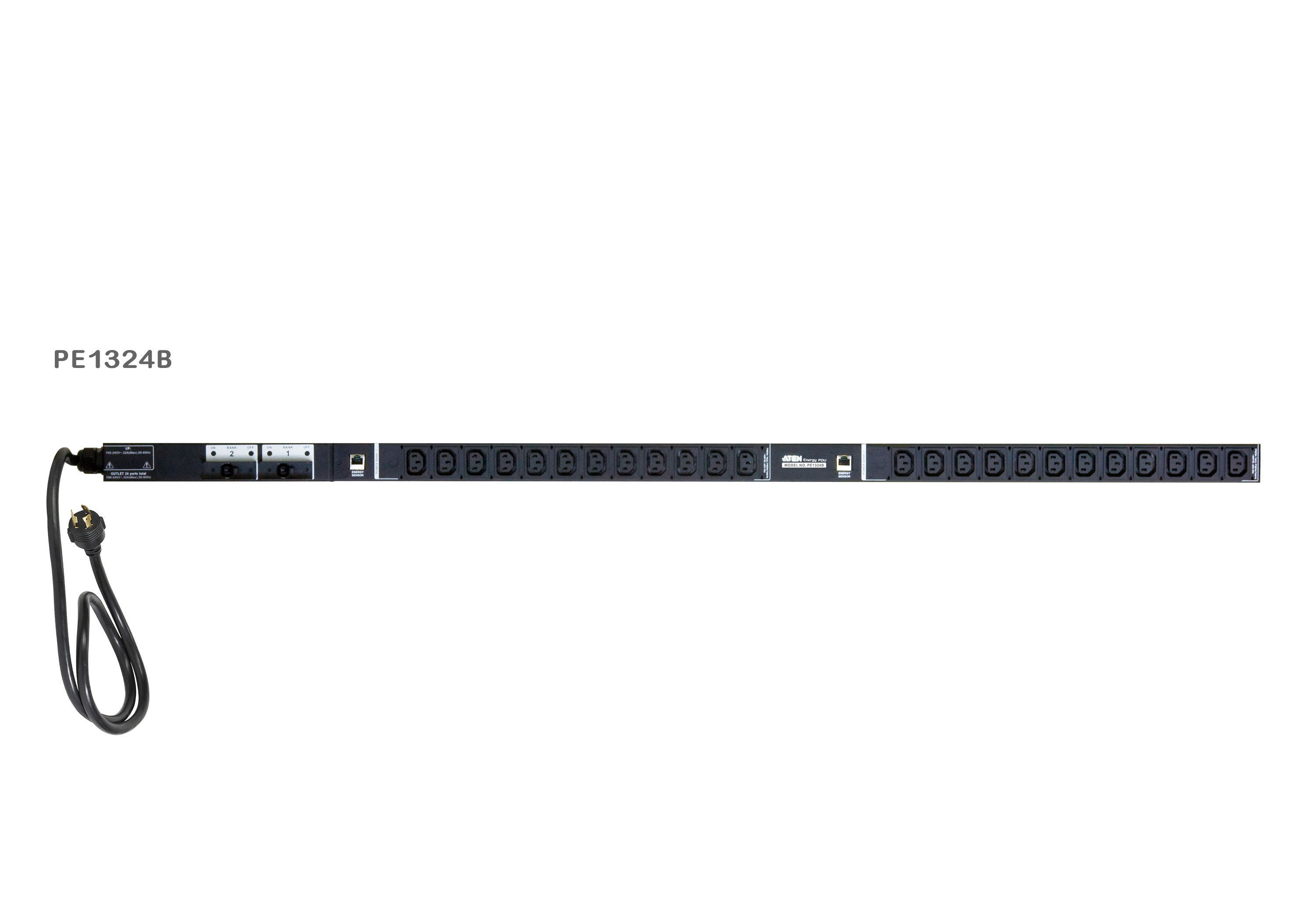 30A/32A 24-Outlet Metered-Ready Energy PDU