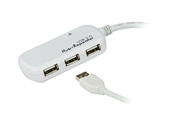 12 m 4-Port USB 2.0 Extender Cable (Daisy-chaining up to 60 m)