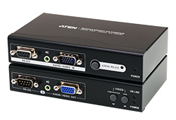 VGA/Audio/RS-232 Cat 5 Extender with Dual Output (1280 x 1024@200m)