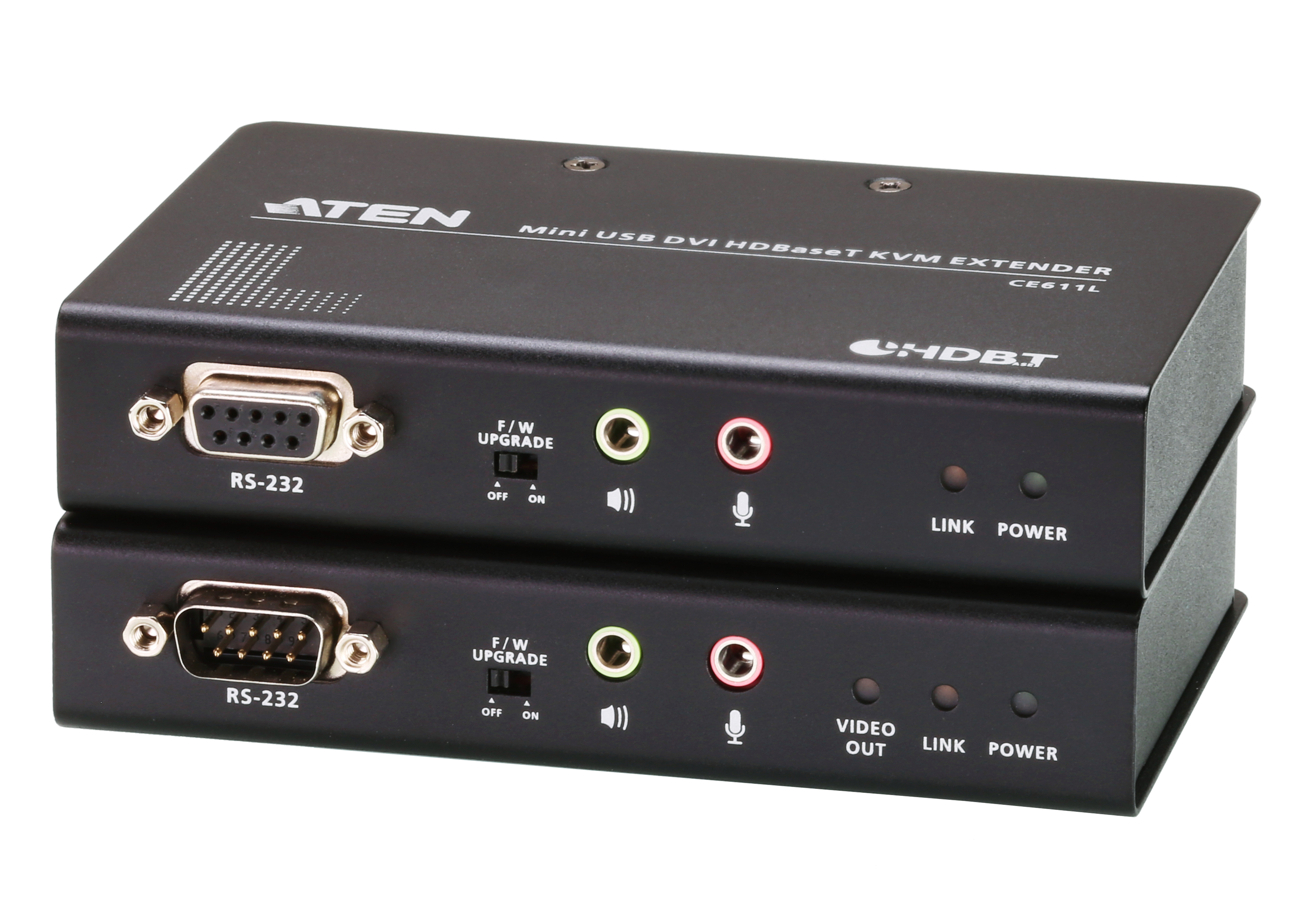 Mini USB DVI HDBaseT&trade; KVM Extender (1920 x 1200@100m)