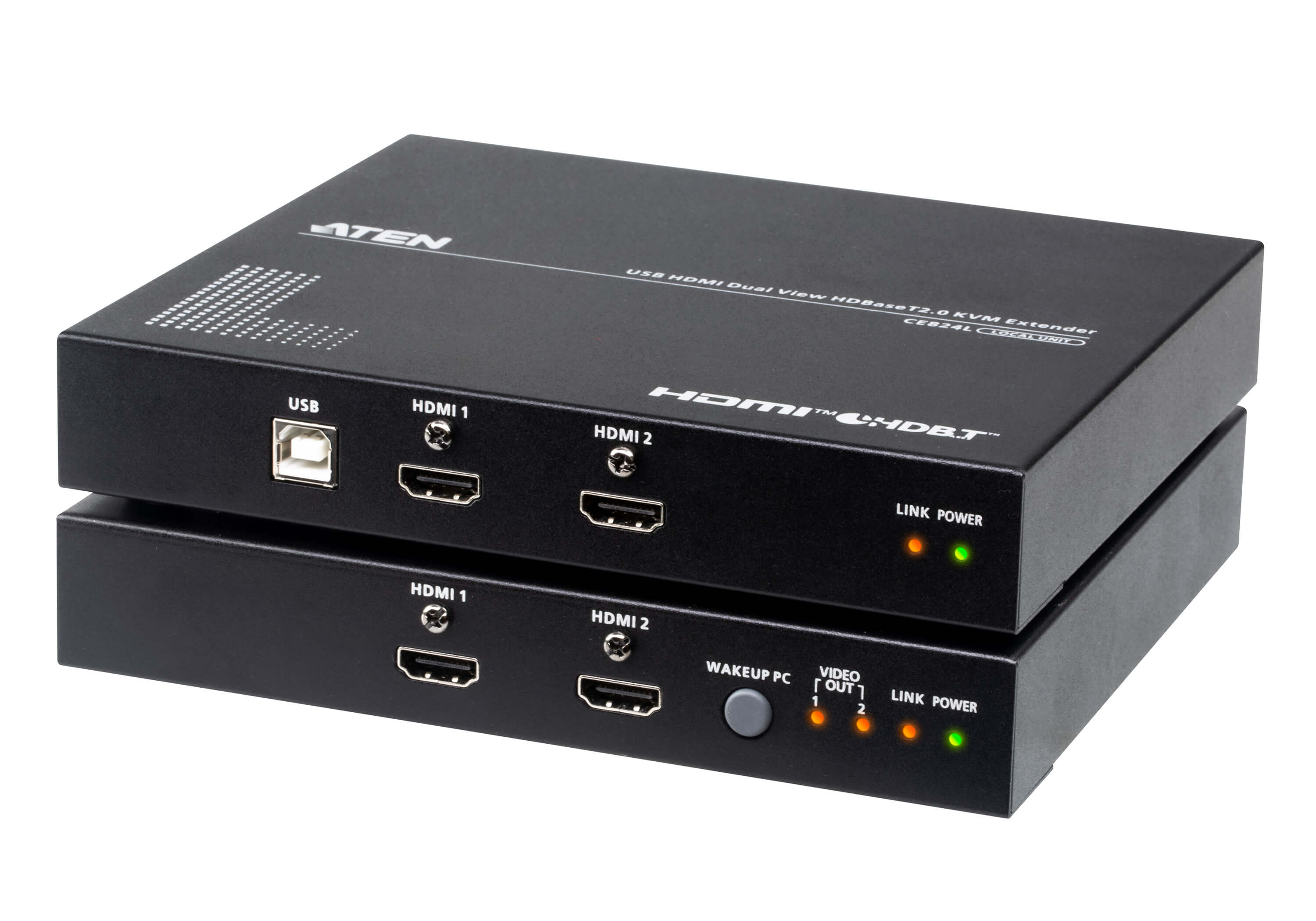 USB HDMI Dual View HDBaseT&trade; 2.0 KVM Extender (4K@100m for Single View)