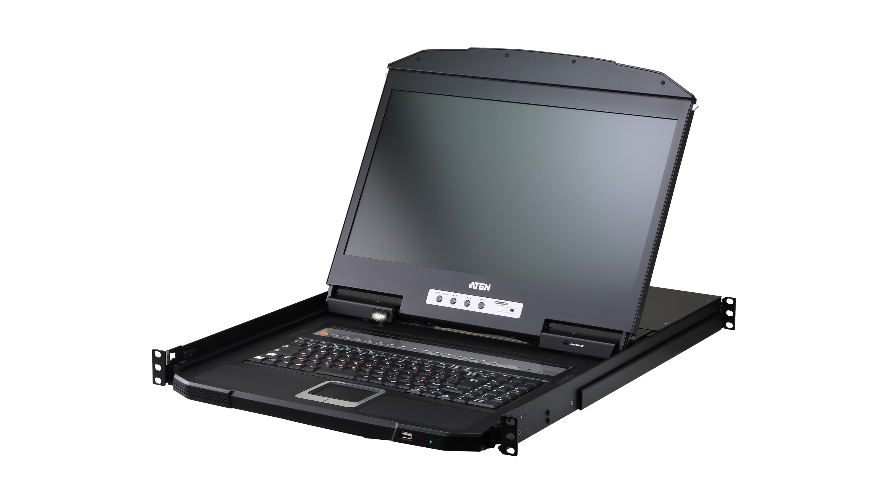 1-Local/Remote Shared Access 16-Port USB HDMI Single Rail WideScreen FHD LCD KVM over IP Switch