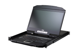 1-Local/Remote Shared Access 16-Port USB HDMI Single Rail WideScreen FHD LCD KVM over IP Switch