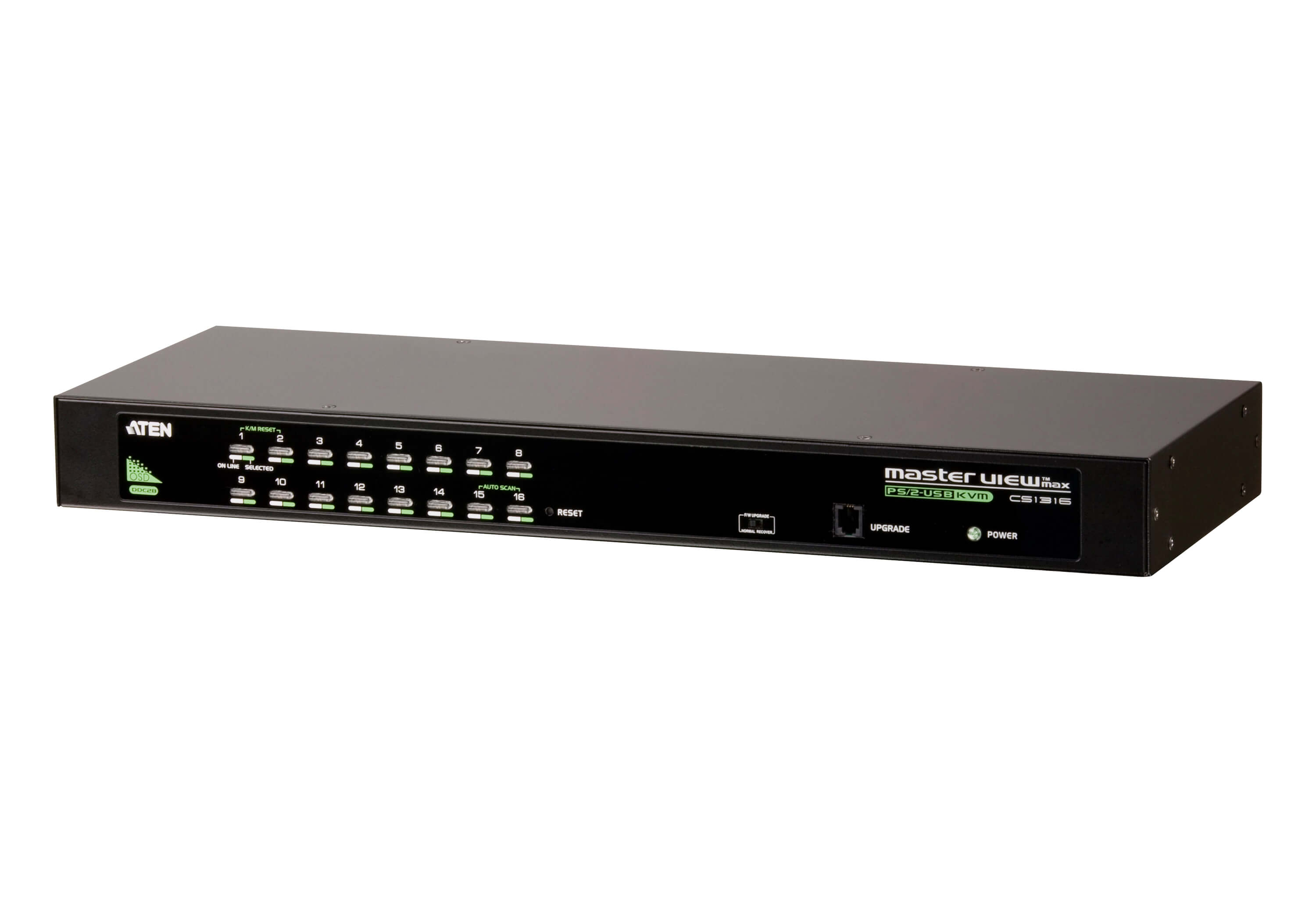 16-Port PS/2-USB VGA KVM Switch