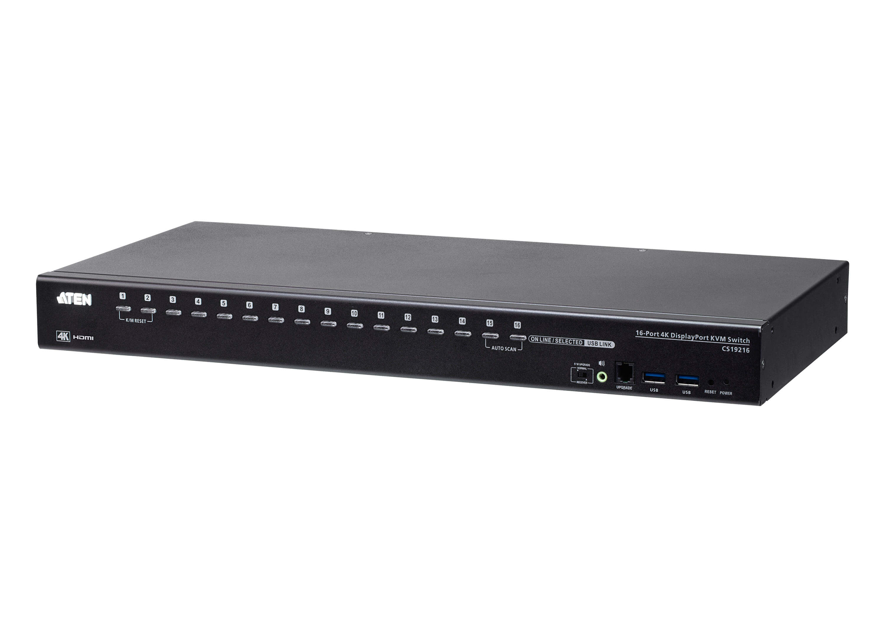 16-Port USB 3.0 4K DisplayPort KVM Switch