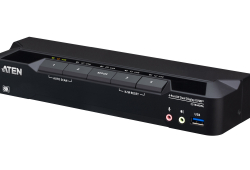 4-Port USB 3.0 8K DisplayPort Dual-Display KVMP™ Switch (Cables included)