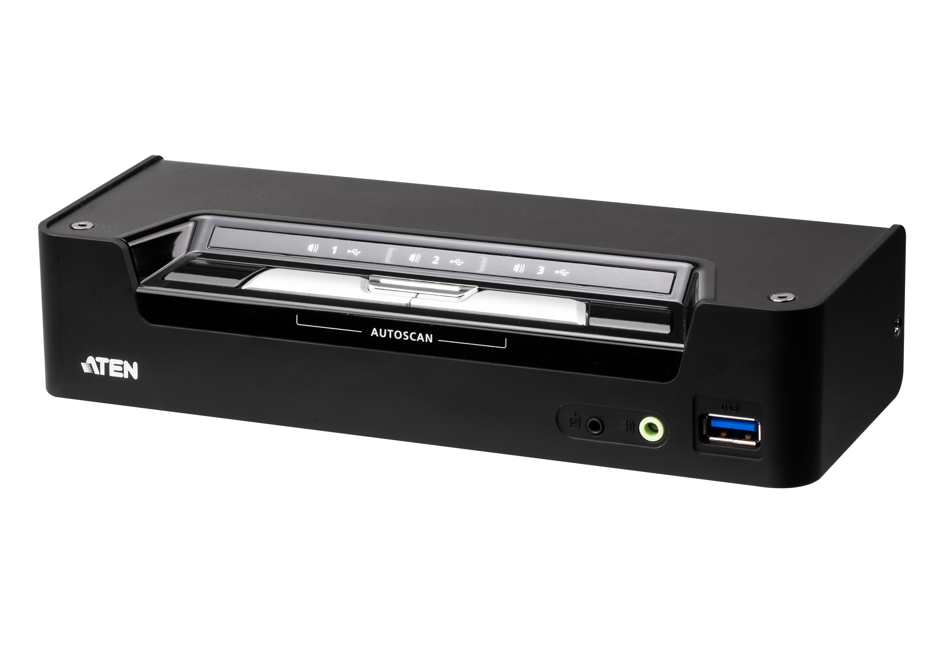 3-Port USB-C DisplayPort Hybrid KVMP&trade; Switch