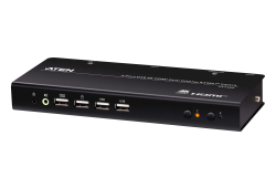2-Port USB 4K HDMI Dual-Display KVMP™ Switch (Cables included)