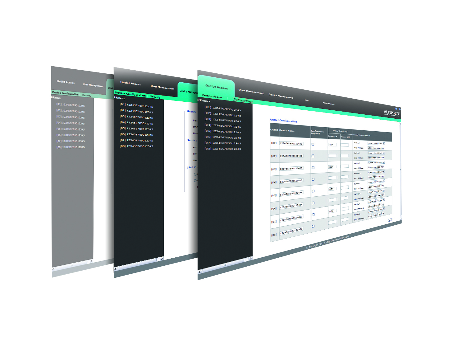 Energy & DCIM Management Web GUI