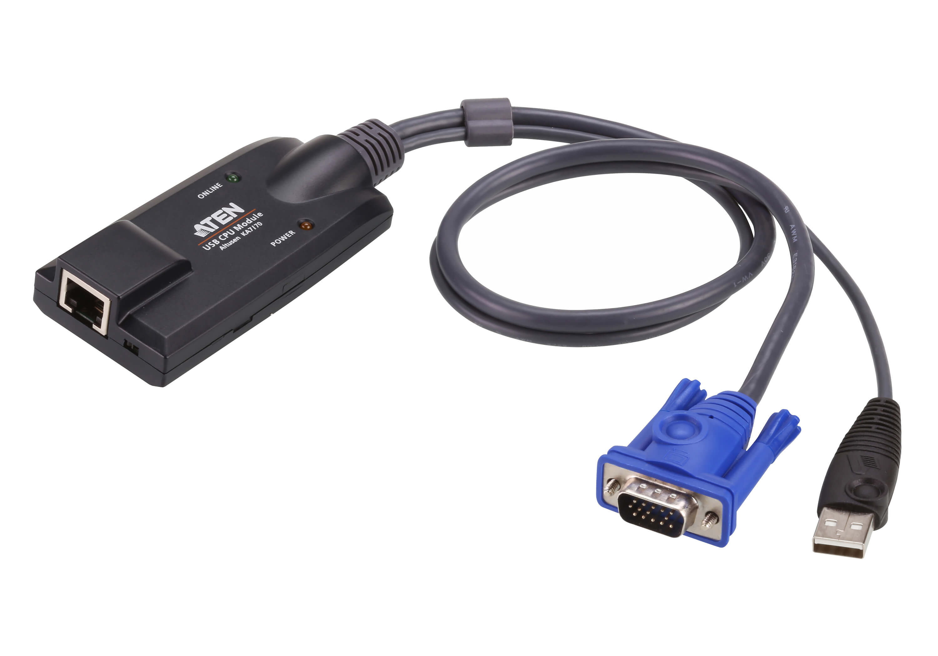 USB VGA KVM Adapter with Composite Video Support