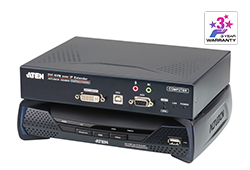 USB DVI-I Single Display KVM Over IP Extender