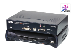 2K DVI-D Dual Link KVM over IP Extender with PoE