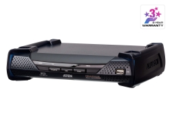 2K DVI-D Dual-Link KVM over IP Receiver with Dual SFP
