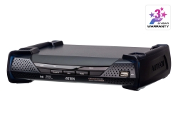 2K DVI-D Dual-Link KVM over IP Receiver with Dual SFP & PoE