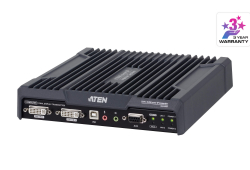 Rugged DVI-I Dual-Display KVM over IP Transmitter