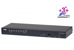 1-Local/Remote Shared Access 8-Port Multi-Interface Cat 5 KVM over IP Switch