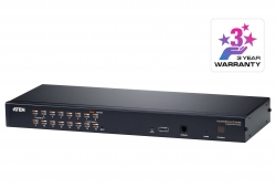 1-Local/Remote Shared Access 16-Port Multi-Interface Cat 5 KVM over IP Switch