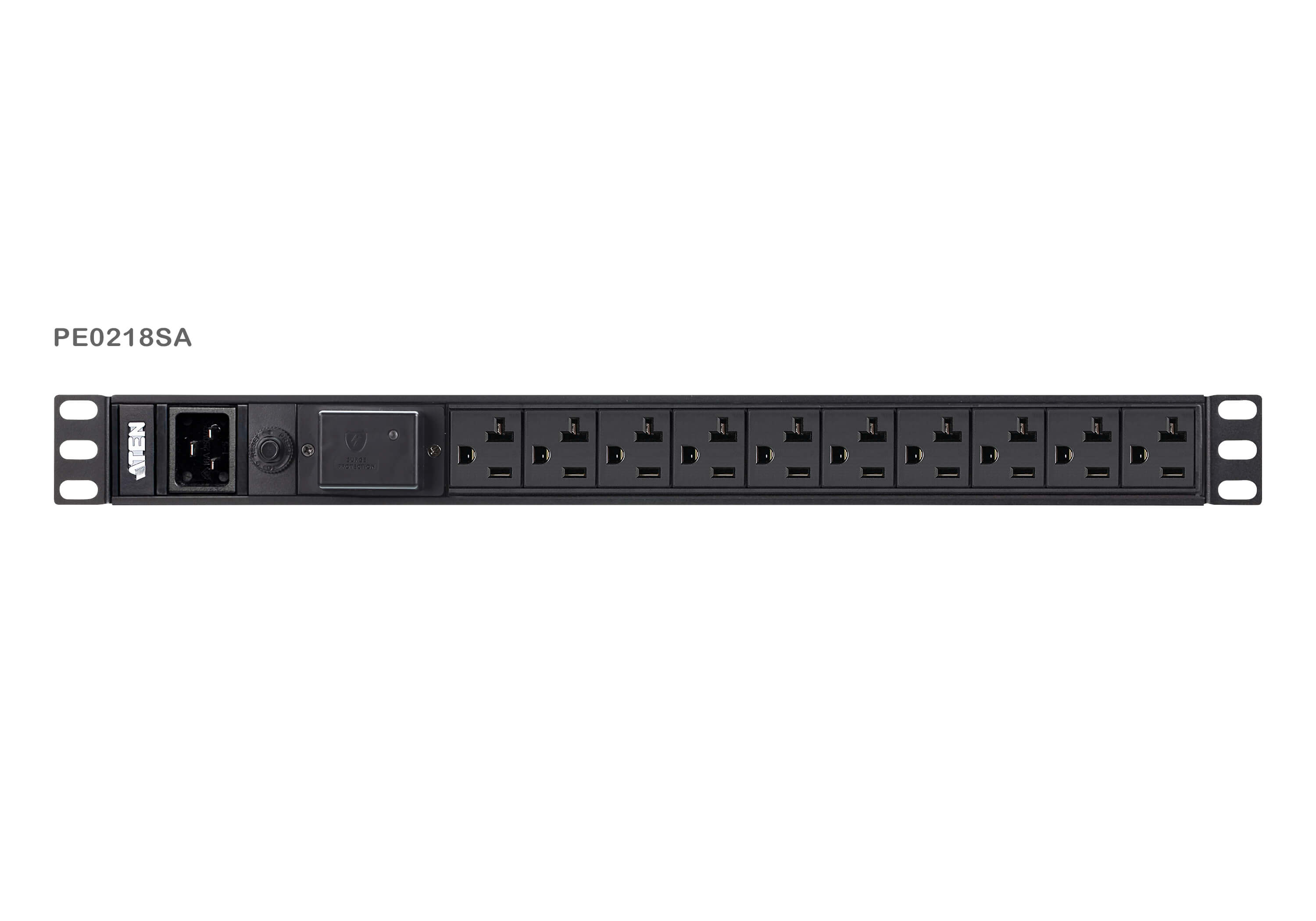 1U Basic PDU with Surge Protection