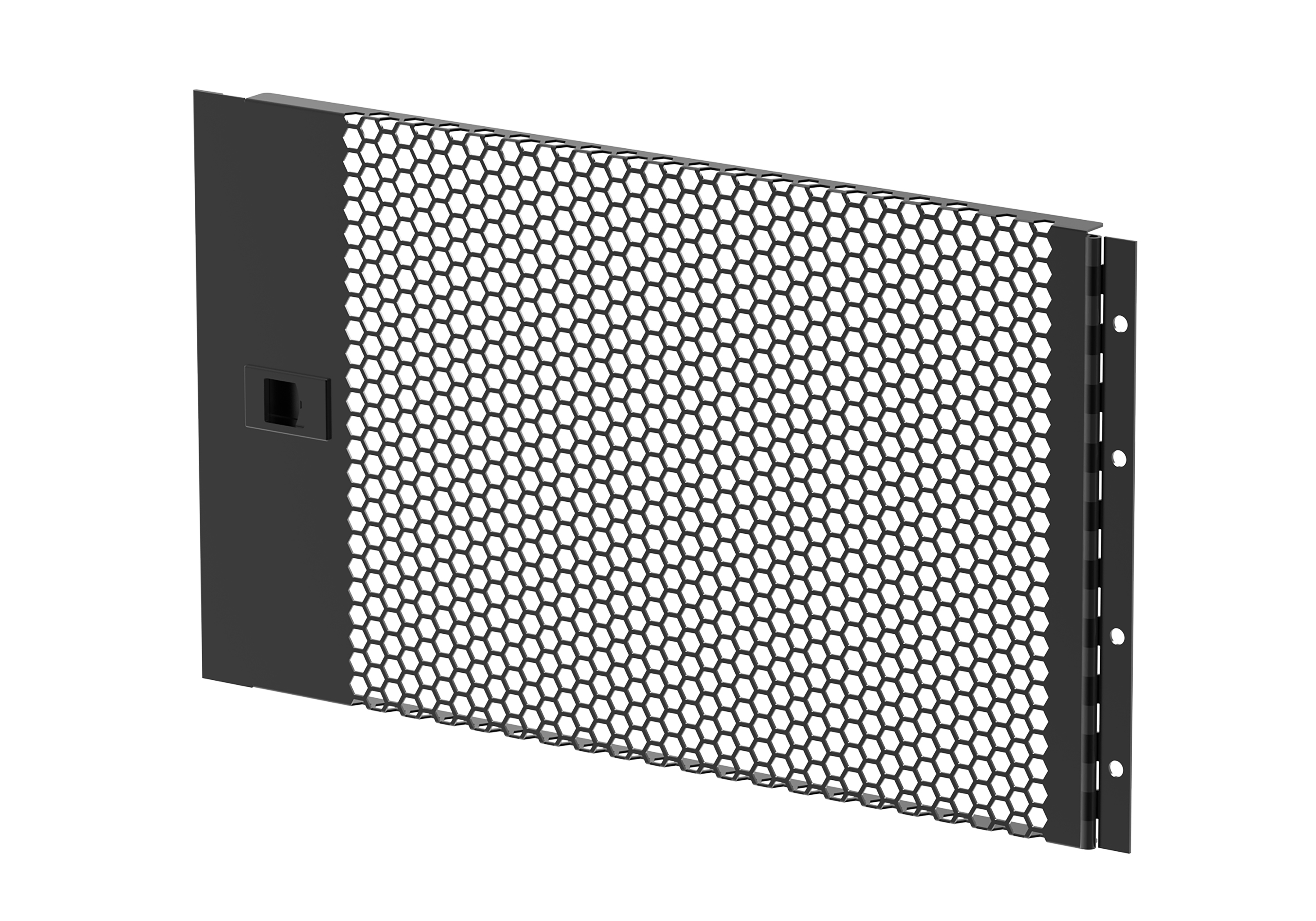 6U Hinged & Vented Rack Panel