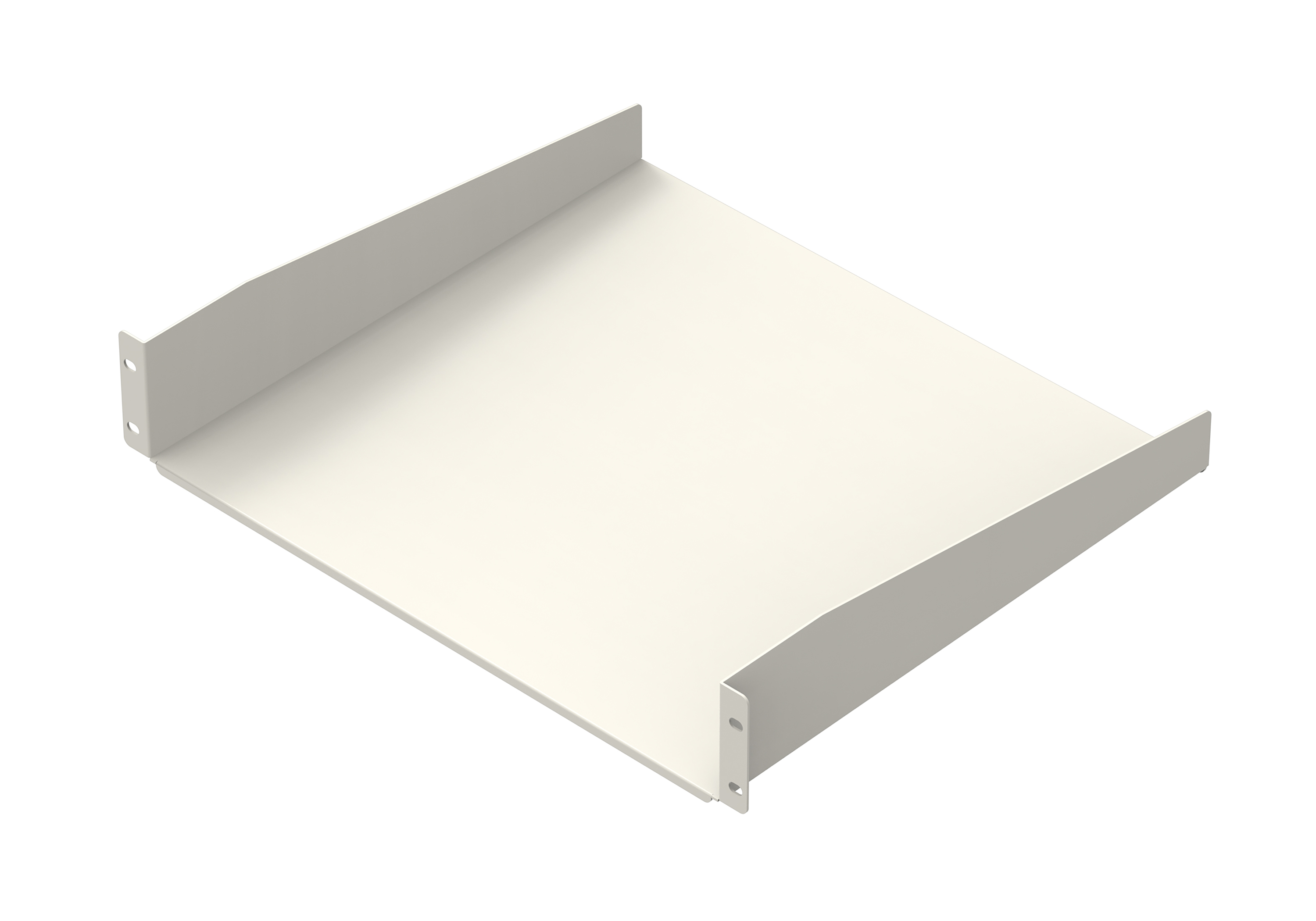 2U Solid Rack Mount Shelf (Depth：400 mm)