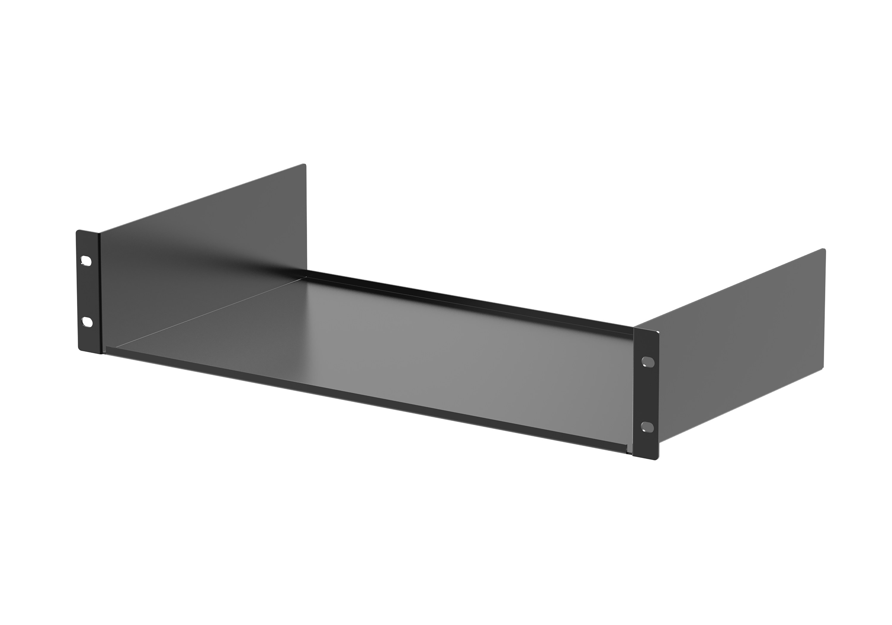2U Solid Rack Mount Shelf (Depth：250 mm)