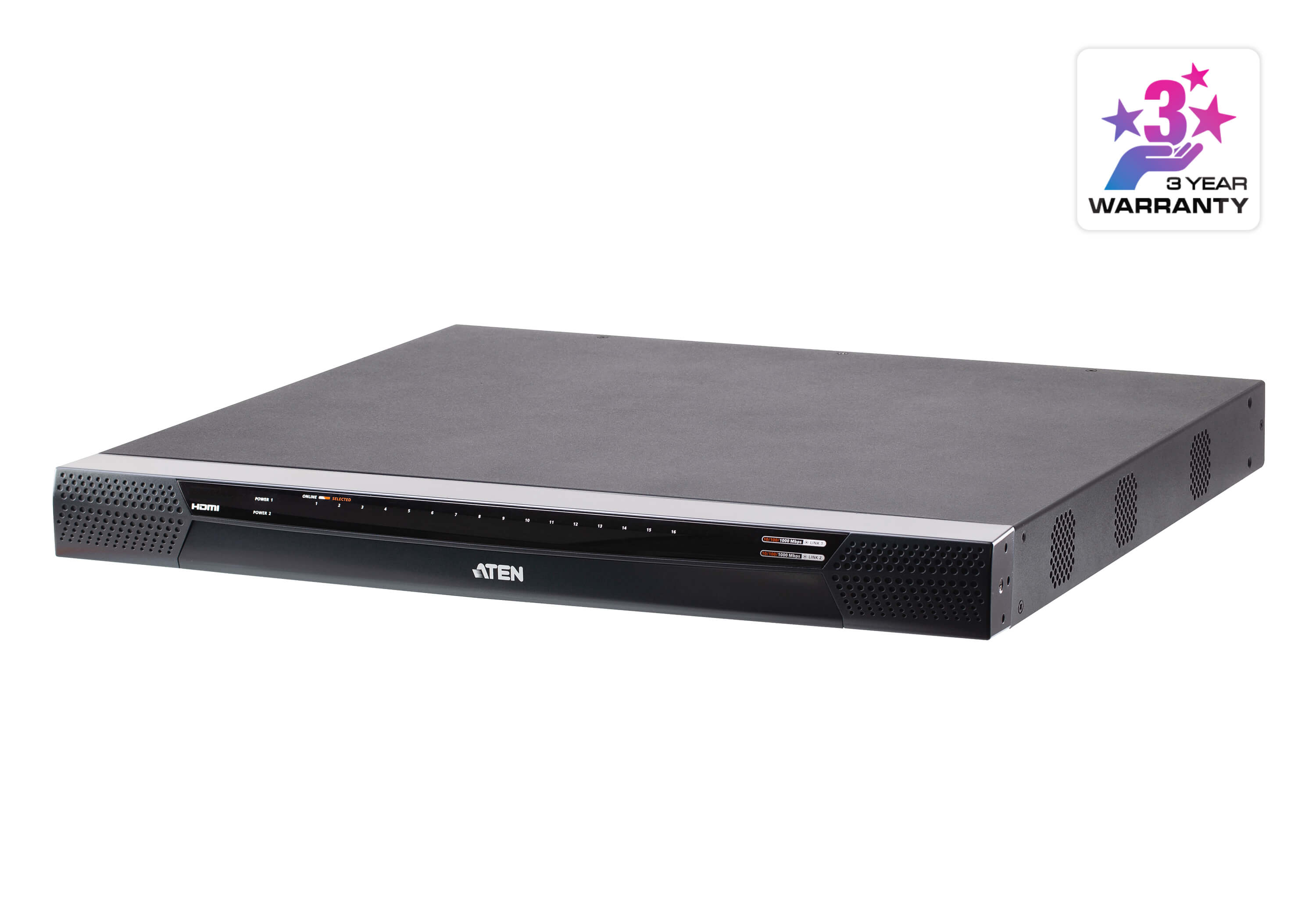 1-Local/4-Remote Shared Access 16-Port Multi-Interface Cat 5 KVM over IP Switch