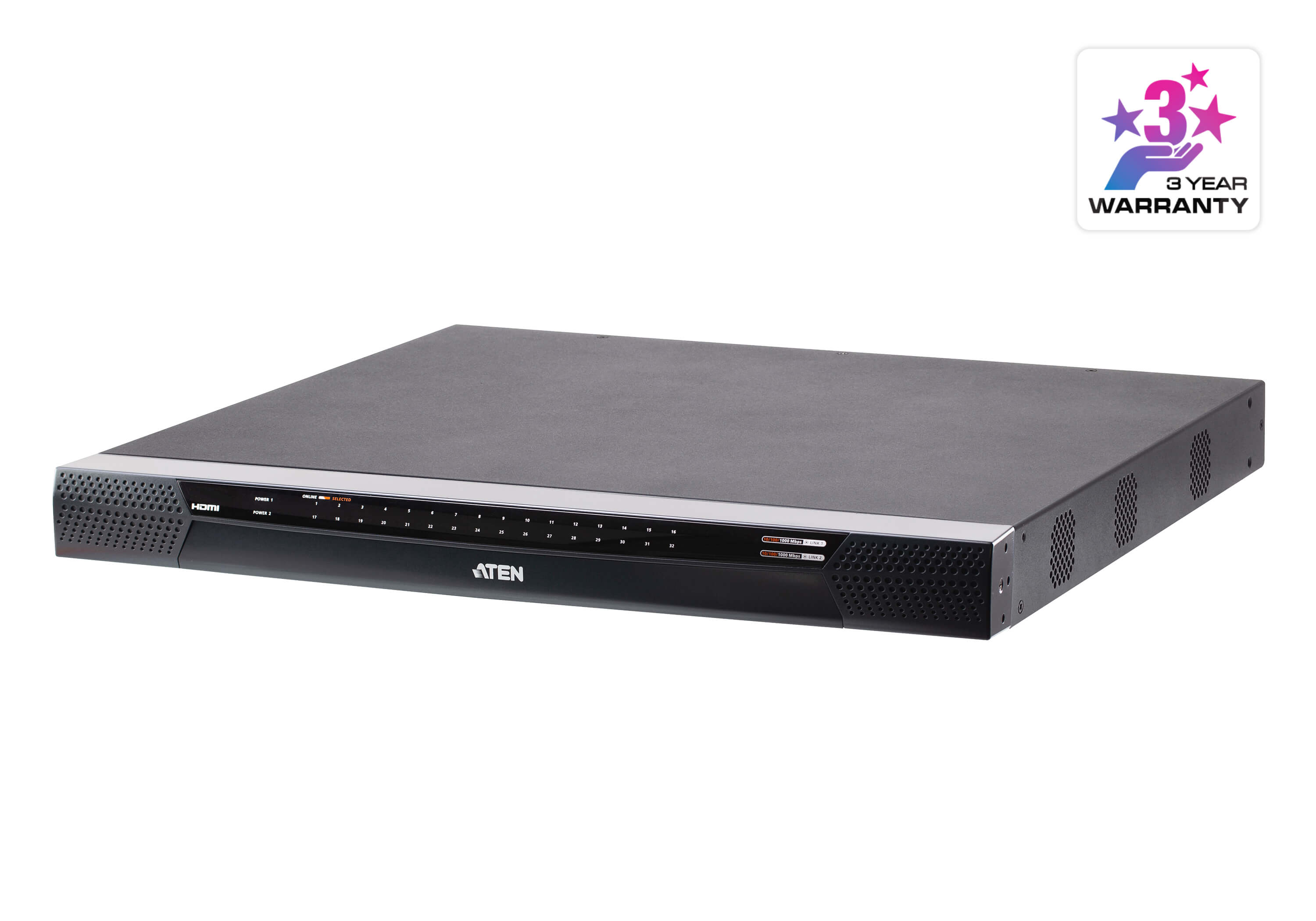 1-Local/4-Remote Shared Access 32-Port Multi-Interface Cat 5 KVM over IP Switch