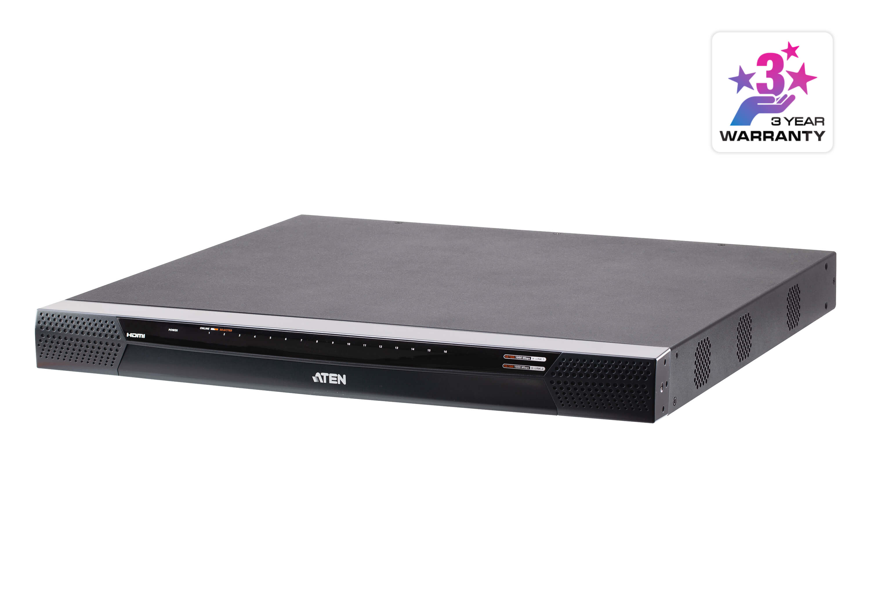 1-Local/8-Remote Shared Access 16-Port Multi-Interface Cat 5 KVM over IP Switch